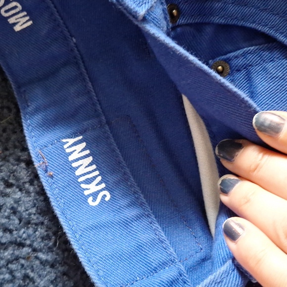 Massimo Supply Co Royal Blue Skinny Jeans W36 L30 - Picture 7 of 13